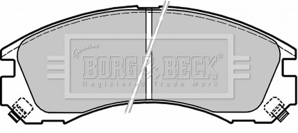 BORG & BECK Bremžu uzliku kompl., Disku bremzes BBP1565